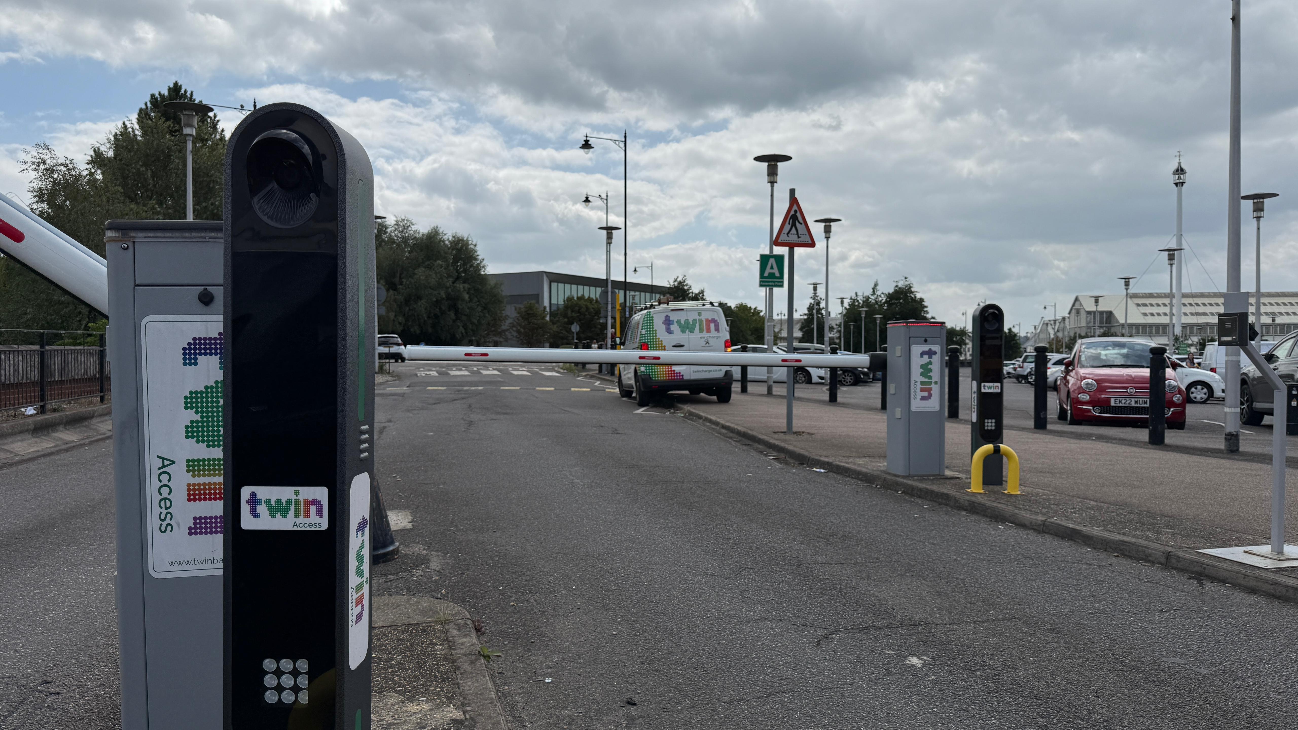 Parking barrier systems and parking payment terminals installed at Dockside Shopping Centre