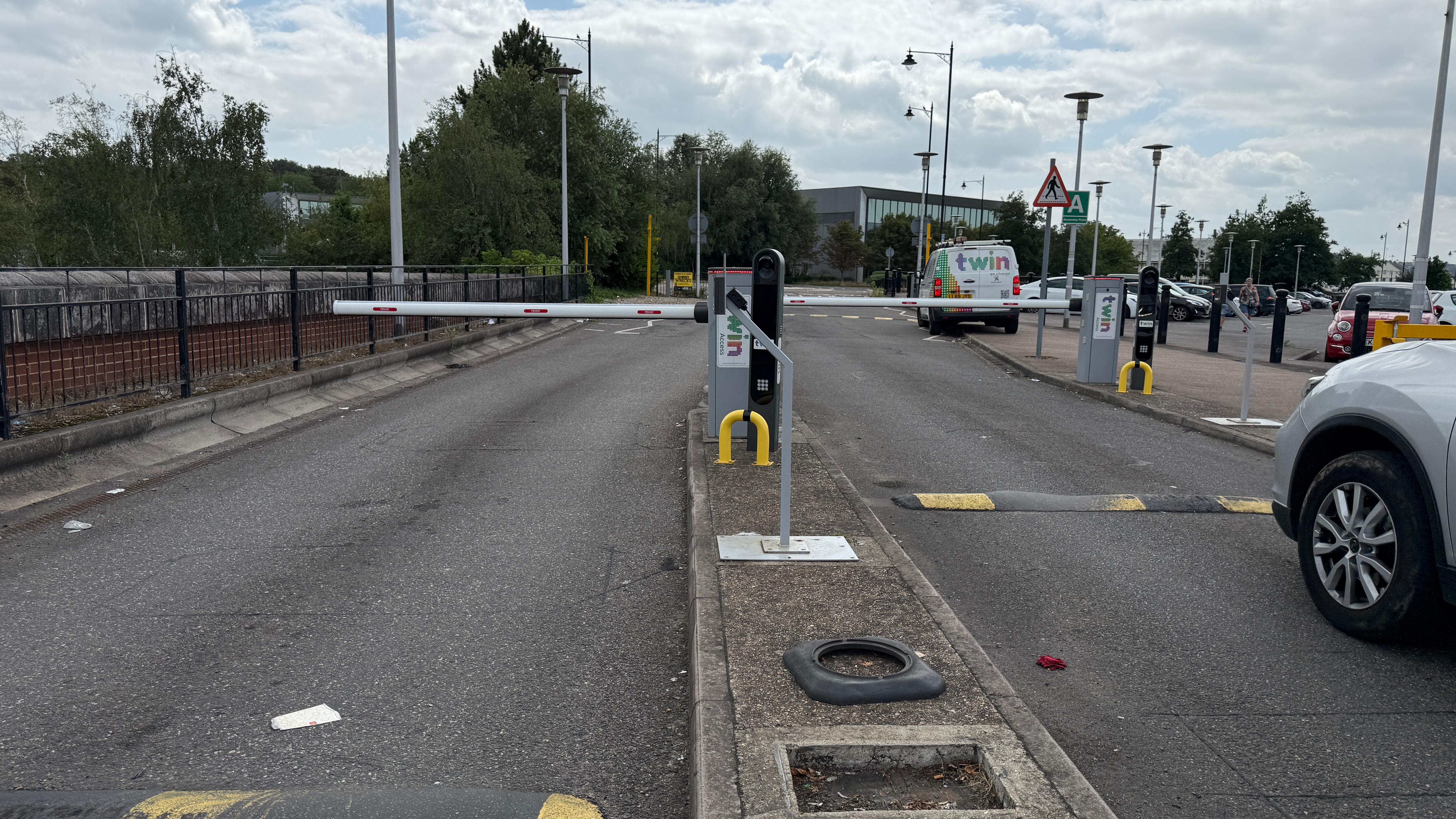 Parking barrier systems and parking payment terminals installed at Dockside Shopping Centre
