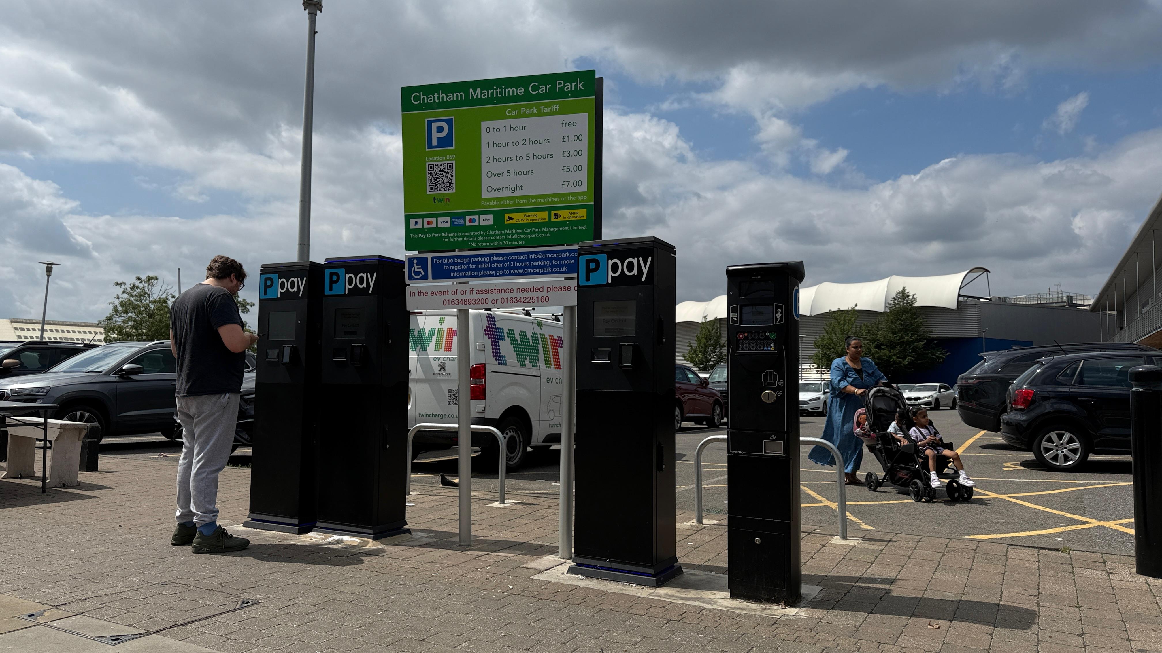 Parking barrier systems and parking payment terminals installed at Dockside Shopping Centre