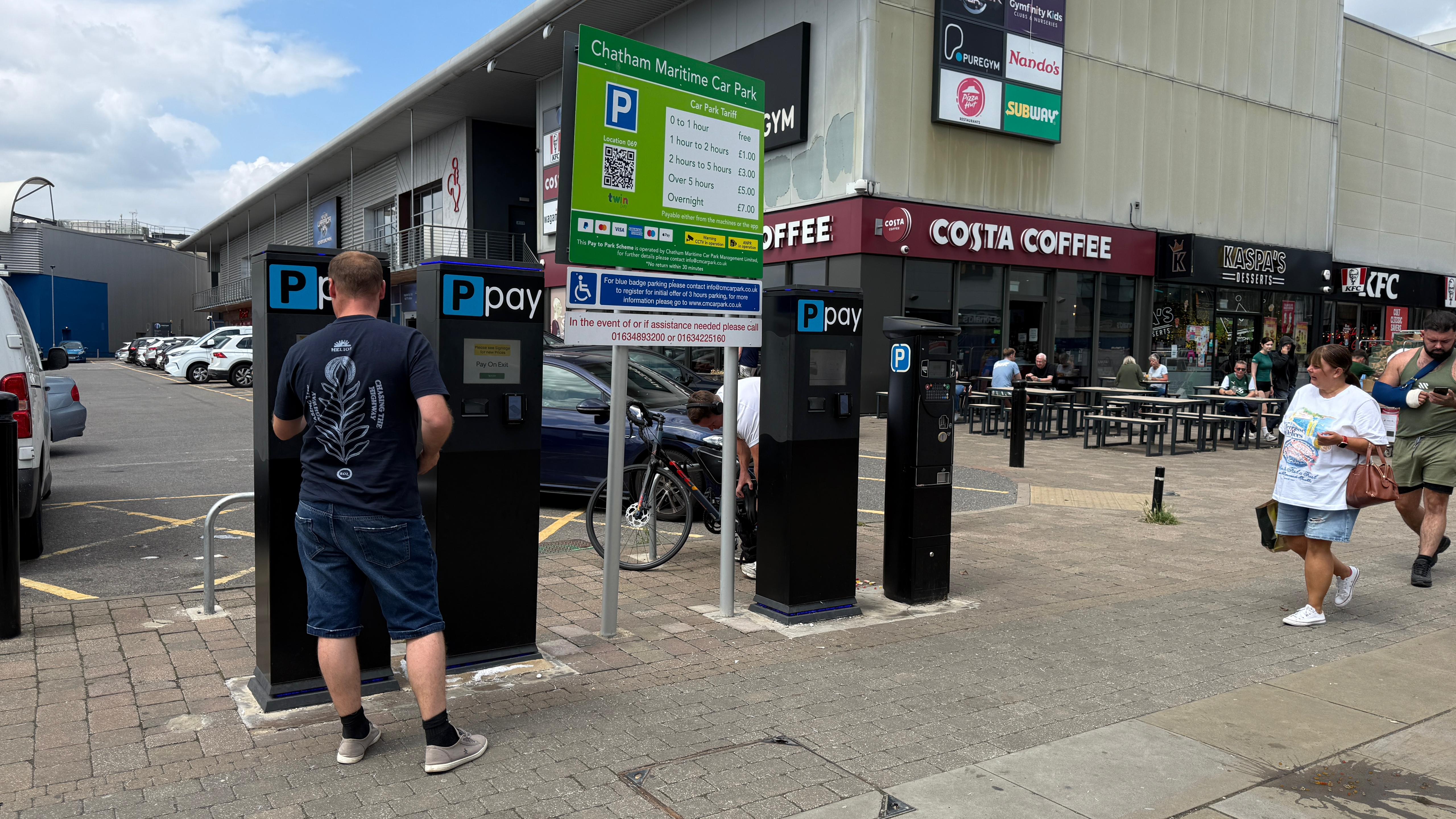 Parking barrier systems and parking payment terminals installed at Dockside Shopping Centre